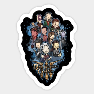 Baldur's gate 3 Full party Sticker